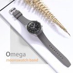 Tovimall Curved Silicone Strap for Moonswatch