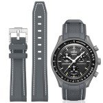 Bonace Curved Silicone Strap for Moonswatch