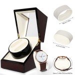 Luxury Wooden Double Watch Winder with Quiet Motor