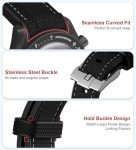 Bonace Curved Silicone Strap for Moonswatch