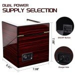 Luxury Wooden Double Watch Winder with Quiet Motor
