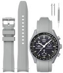 Curved Silicone Replacement Strap for Moonswatch