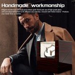 Luxury Wooden Double Watch Winder with Quiet Motor
