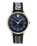 Versace Men's 42mm Blue V-Circle Watch