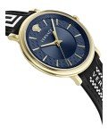 Versace Men's 42mm Blue V-Circle Watch