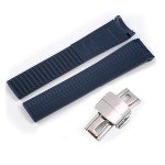 Wentokye Blue Rubber Watch Band for Patek Philippe