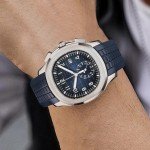 Wentokye Blue Rubber Watch Band for Patek Philippe