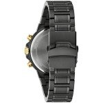 Bulova Men's Diamond Chronograph Black Ion Watch