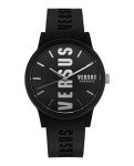 Versus Versace Men’s Black 40mm Silicone Watch
