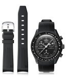 Black Fluororubber Band for Moonswatch Speedmaster