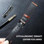 Omega Swatch Moonwatch Leather Replacement Strap 20mm