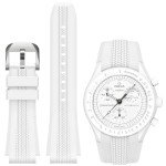 Moonswatch Silicone Strap for Men - White 20mm