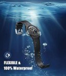 Black Fluororubber Band for Moonswatch Speedmaster