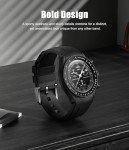 Black Fluororubber Band for Moonswatch Speedmaster