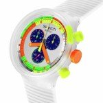 Swatch Neon Jelly Transparent Quartz Watch for Men