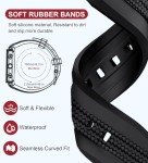 Moonswatch Silicone Strap for Men - White 20mm