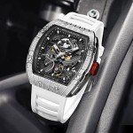 Redhai Men's Skeleton Automatic Dive Watch