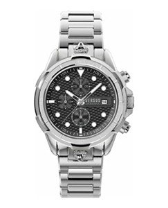 Versus Versace Luxury Men's Watch with Silver Bracelet