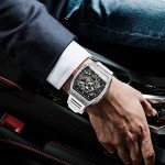 Redhai Men's Skeleton Automatic Dive Watch