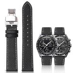 Quick Release Black Epsom Leather Watch Straps