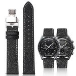Quick Release Black Epsom Leather Watch Straps