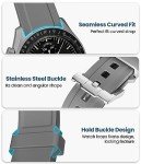 Curved Rubber Strap for MoonSwatch Watch - White