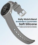 Curved Rubber Strap for MoonSwatch Watch - White