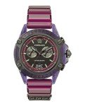Versace Icon Active Luxury Men's Watch with Burgundy Strap
