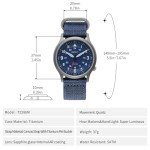 Men's Waterproof Military Titanium Quartz Watch