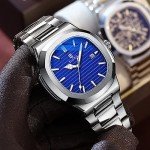 Men's Geometric Octagonal Business Watch - Waterproof Quartz