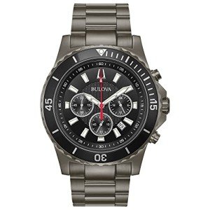 Bulova Men's Grey 6-Hand Chronograph Wrist Watch
