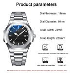 Gosasa Men's Luxury Waterproof Quartz Analog Watch