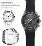 Stanchev Omega Speedmaster 20mm Soft Silicone Watch Band