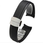 Black Silicone Strap for Patek Philippe Aquanaut