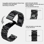 Black Metal Strap for Moonswatch & Omega Watches