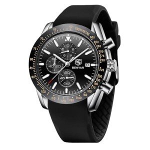 BENYAR Men's Analog Quartz Chronograph Watch