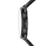 Fossil Men's Black Leather and Stainless Steel Watch