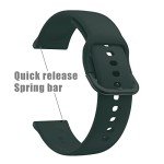Dark Green Rubber Watch Strap for Omega Swatch