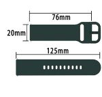 Dark Green Rubber Watch Strap for Omega Swatch