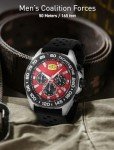 Invicta Coalition Forces Men's 43mm Watch, Black/Red