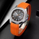 Luxury Orange Patek Style Men's Casual Watch