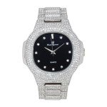 Charles Raymond Men's Bling Oblong Metal Watch