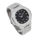 Charles Raymond Men's Bling Oblong Metal Watch
