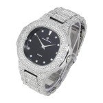 Charles Raymond Men's Bling Oblong Metal Watch