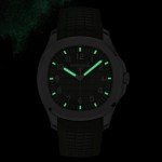 Tacto Automatic Black Sport Watch with Rubber Strap