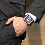 MEGIR Men's Blue Rectangle Quartz Sports Watch