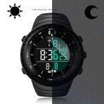Men's Waterproof Digital Sports Watch with LED