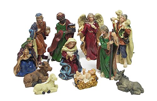 Zeitzone Beautiful Christmas Crib Figures 11-Piece Set