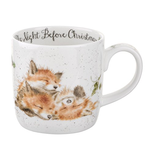 Wrendale by Royal Worcester Mug The Night Before Christmas, Multi-Colour