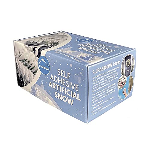 Supa Snow Kit - Self Adhesive Artificial Fake Snow for Christmas Decoration 500g